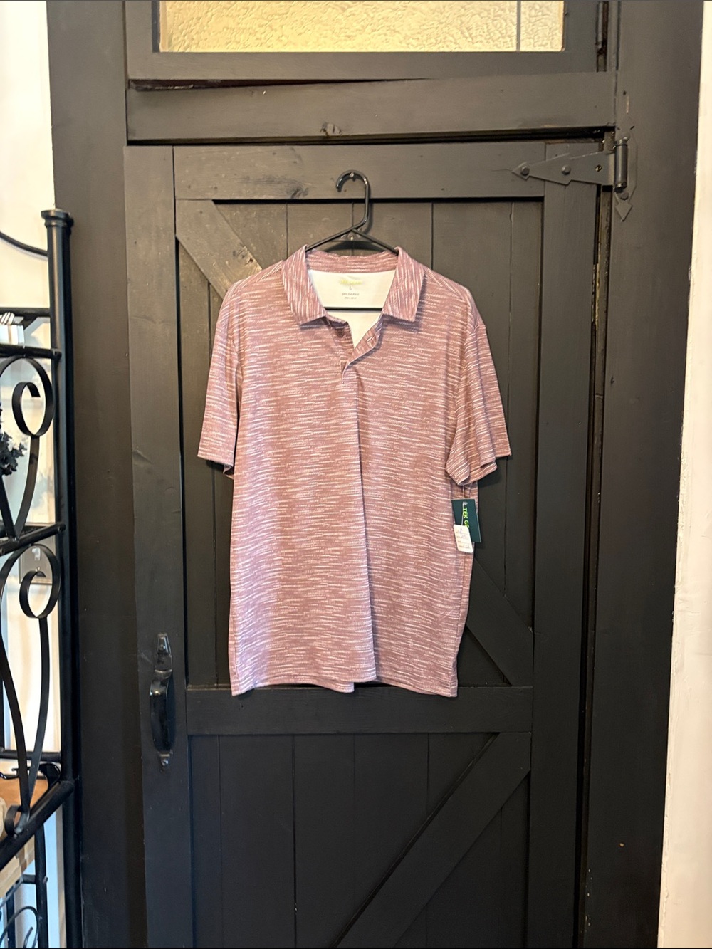 tek gear Heathered Mauve Short-Sleeve Polo